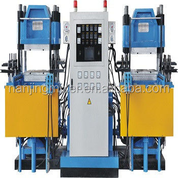 Double seat vacuum compression moulding machine automatic for making o rubber rings and seal
