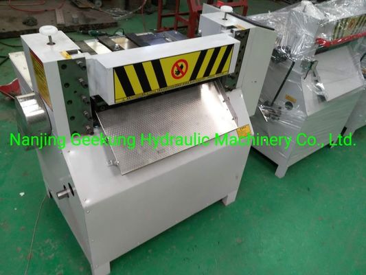 Rubber Slicing Machine with PLC Control and HMI Operation