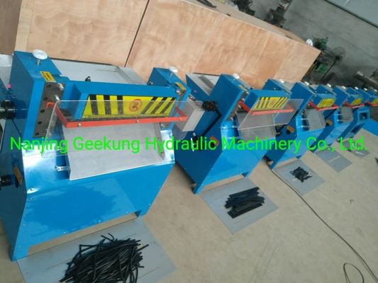 Rubber Slicing Machine with PLC Control and HMI Operation