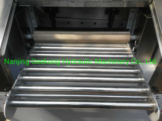 Rubber Slicing Machine with PLC Control and HMI Operation
