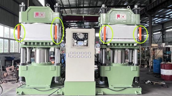 Optionals Mold Handling System 505*510mm Rubber Vacuum Hydraulic Platen Vulcanizing Press Machine