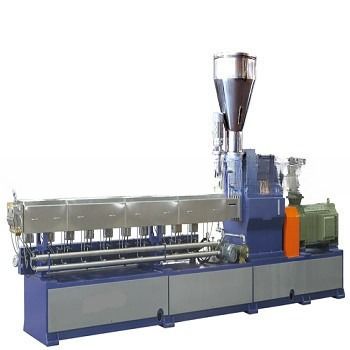 small laboratory Parallel Twin/double Screw Extruder for PE/PP with high Caco3/Talc filler Masterbatch pelletizing