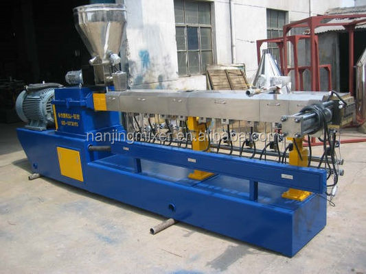 small laboratory Parallel Twin/double Screw Extruder for PE/PP with high Caco3/Talc filler Masterbatch pelletizing