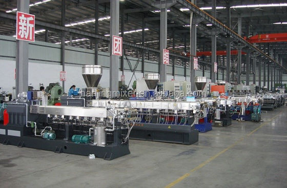 small laboratory Parallel Twin/double Screw Extruder for PE/PP with high Caco3/Talc filler Masterbatch pelletizing