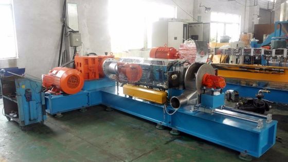 220V Single Screw Design PE PVC EVA Plastic Sulphur Compound Pelletizing Cutter Machine Line