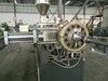 62.4 mm screw diameter TPE extruder machine for polyethylene and other plastic processing