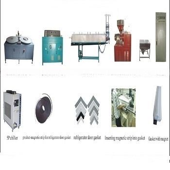 380V Newest Refrigerator Door Gasket Rubber Cord Machine with Magnetic Strip by PLC