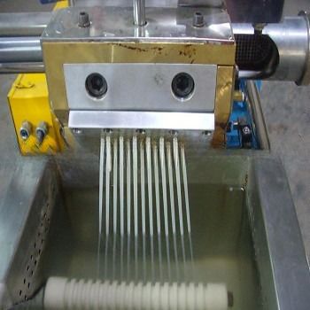 Laboratory Twin Screw Extruder for Polypropylene Compounding in Manufacturing Plant