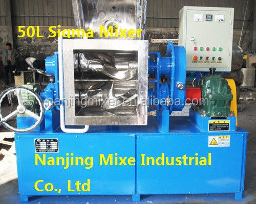 Double Blade Type Sigma Kneader Lab Size Extruder Mixture Machine with Tilt Discharge
