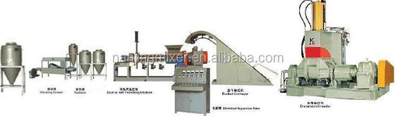 Speed Pvc Compounding Line with 740 r/m Motor Speed and Electric Nip Regulating Mode