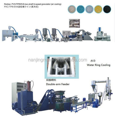 sulphur granules extruder machine for pp pe mesin eva plastic filler compound