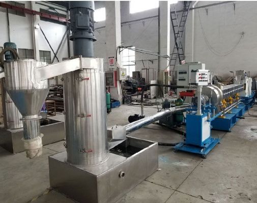 Small Lab Scale Twin Screw Extruder Line with Double-screw Design and 62.4 mm Diameter