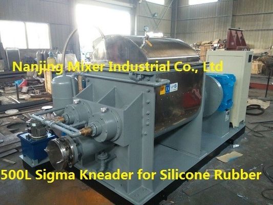18.5 KW Power Carbon Stainless Steel Double Z Blade Sigma Kneader Mixer Refiner Machine