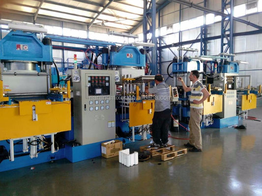 Double seat vacuum compression moulding machine automatic for making o rubber rings and seal