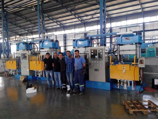 Double seat vacuum compression moulding machine automatic for making o rubber rings and seal