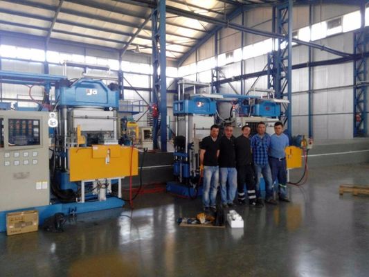 Double seat vacuum compression moulding machine automatic for making o rubber rings and seal