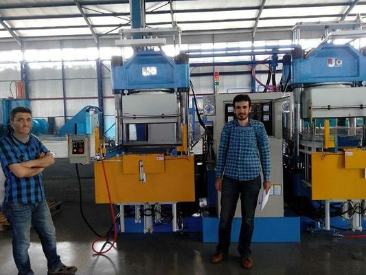 vacuum compression moulding platen press machine with silicone sheet