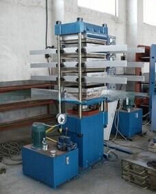 Hot hydraulic press platen machine